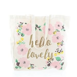 Floral Canvas Tote Bag